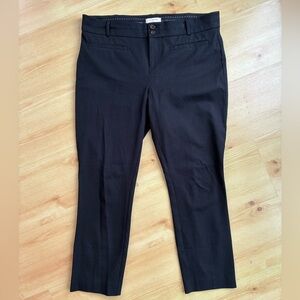 Anthropologie essential Slim Black Tailored Pants Size 12 Like New